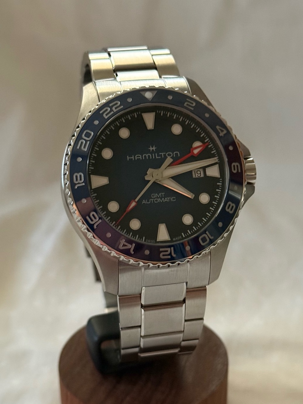 Hamilton Khaki Navy H82535140 Scuba Auto GMT 43mm Watch